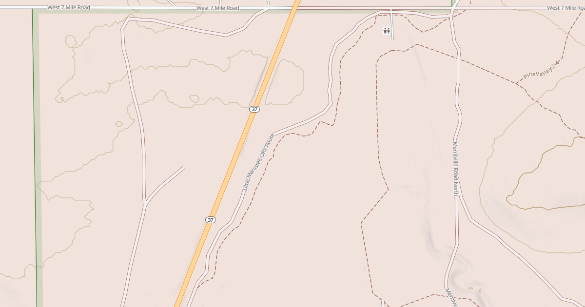 Map preview of Little Manistee Motorcycle Trail