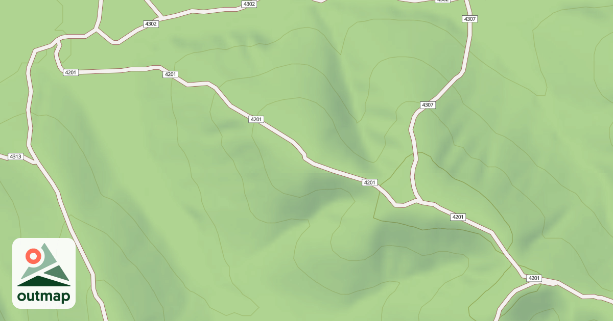 Map of USFS Motor Vehicle Use Map Trails 19511