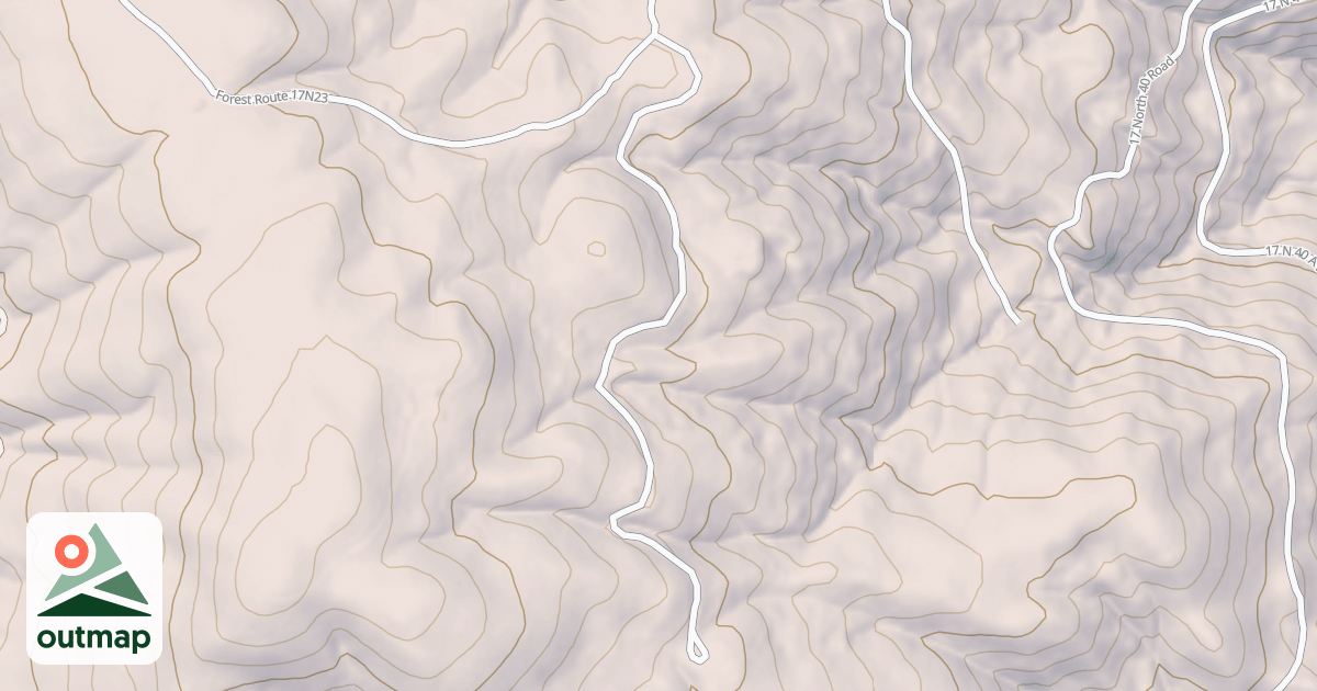Map of UPPER PINE MTN.