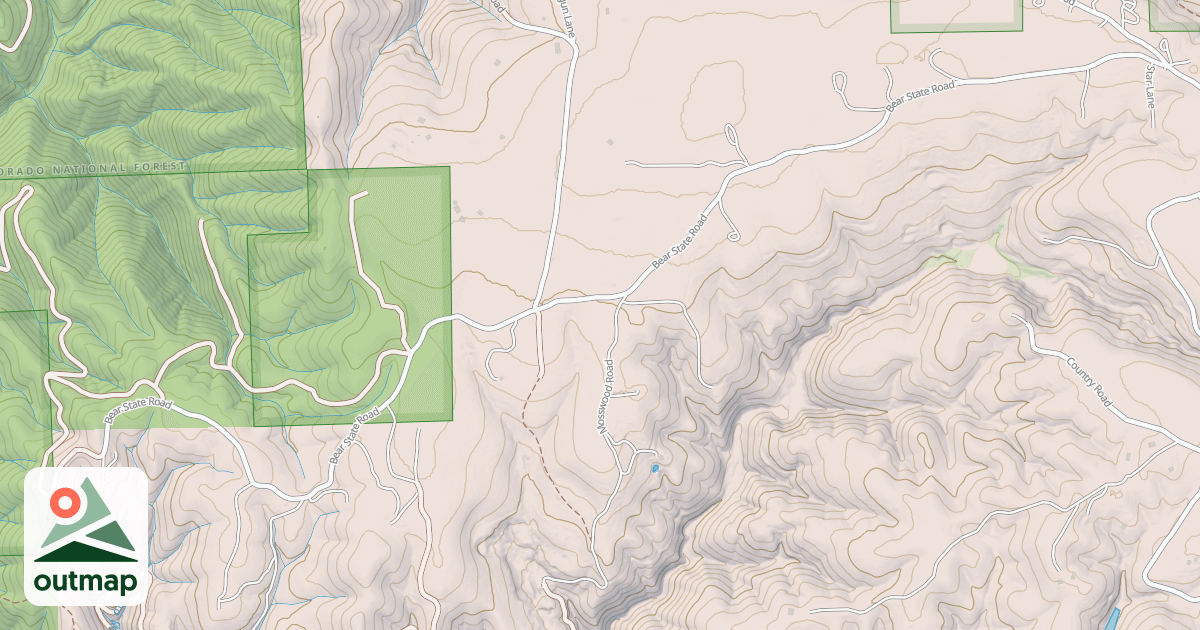 Map of BEAR STATE ROAD
