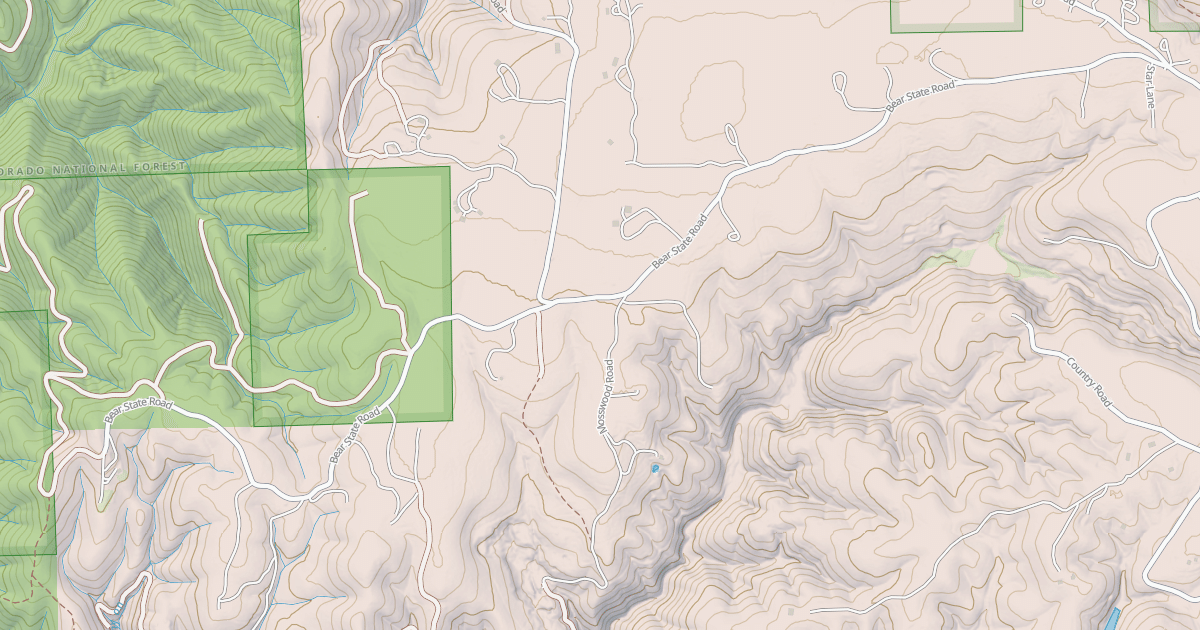 Map preview of BEAR STATE ROAD