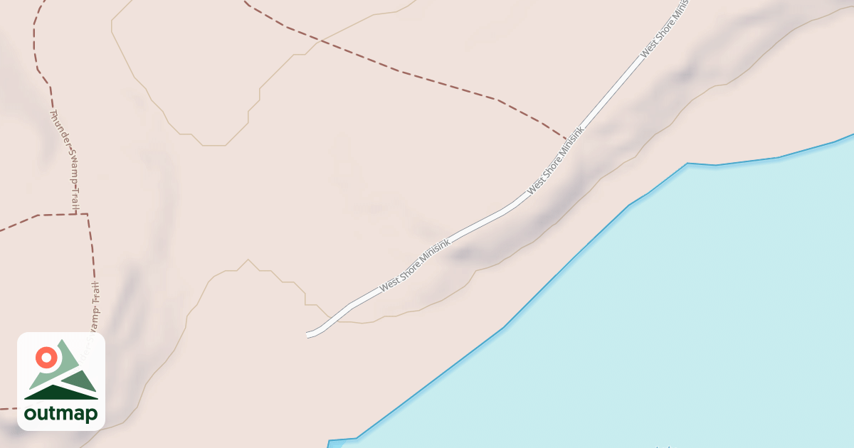 Map of Edgemere-Pecks Pond - Snowmobile Trails