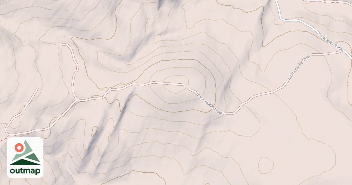 Map of BLUEJAY CREEK