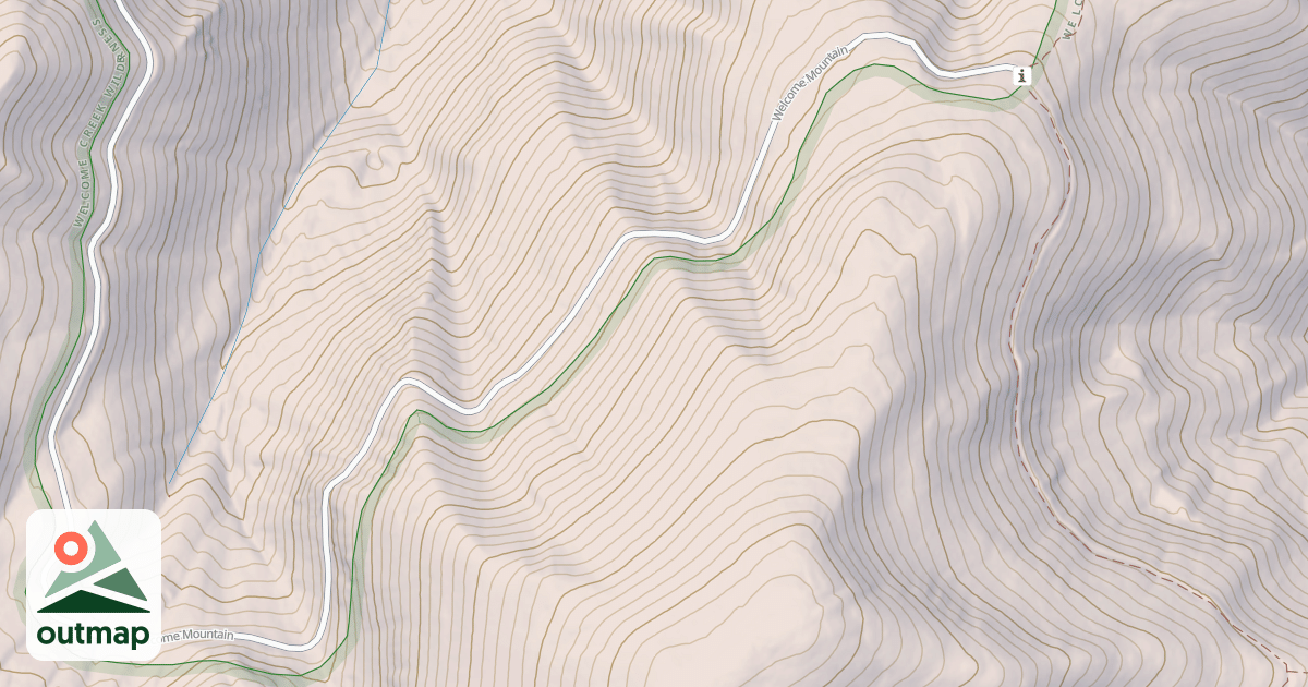 Map of WELCOME MOUNTAIN