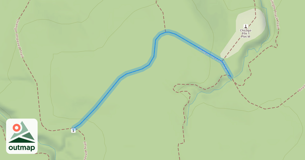 Map of Orange Unpaved Trail