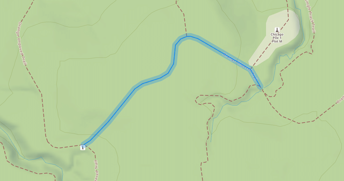 Map preview of Orange Unpaved Trail