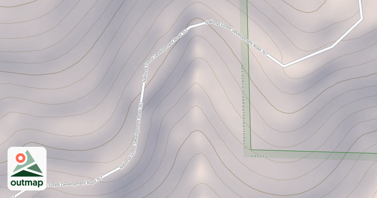 Map of N F PALOUSE RIVER A