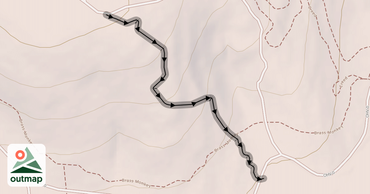 Map of Janky Doodle Trail