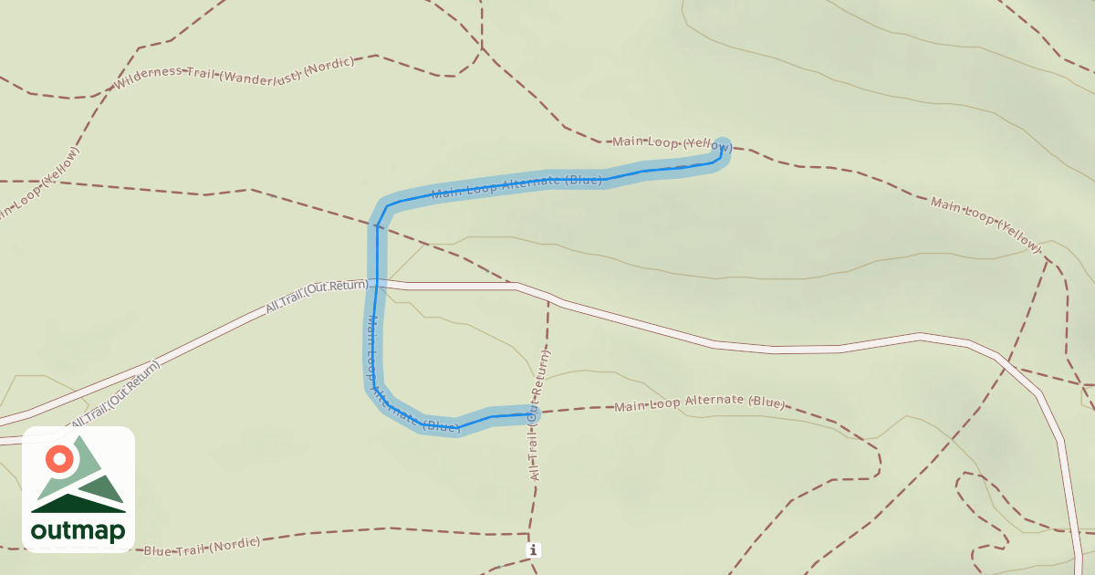 Map of Main Loop Alternate (Blue)