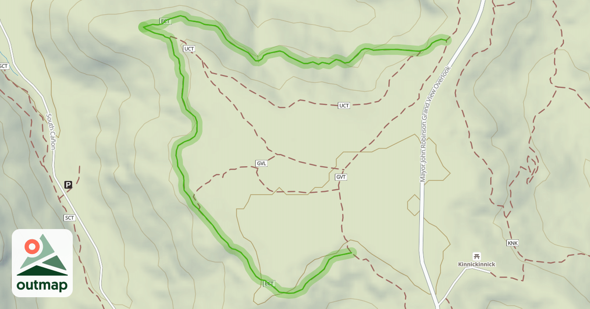 Map of East Cheyenne Trail