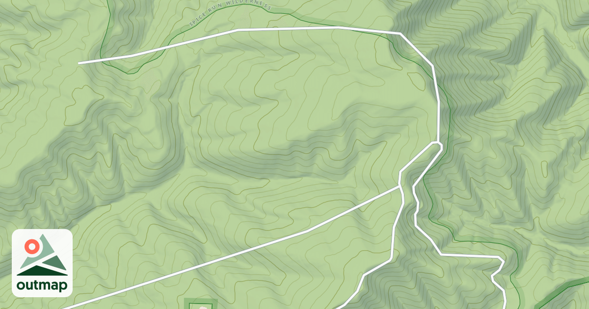 Map of DAVY RUN