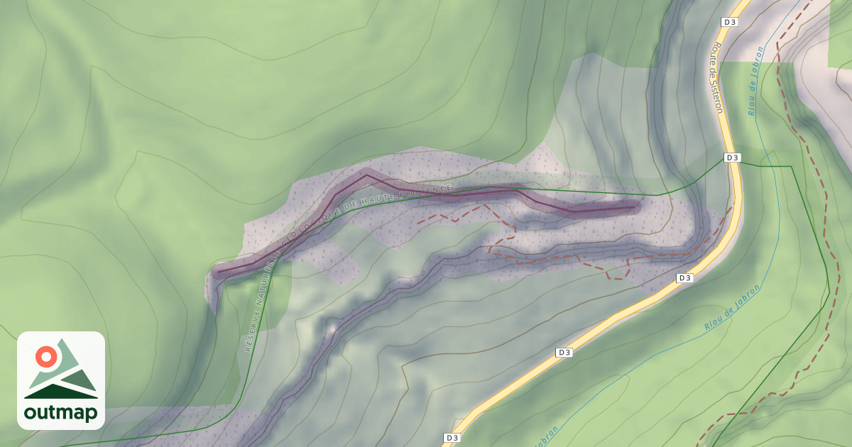 Map of Climbing Crag