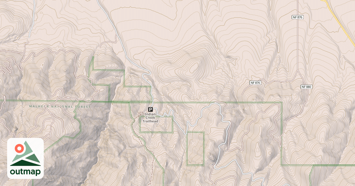 Map of INDIAN CREEK TRL MRS 0-6.15