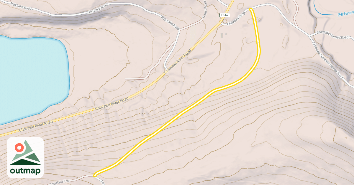 Map of Forest Road 6120