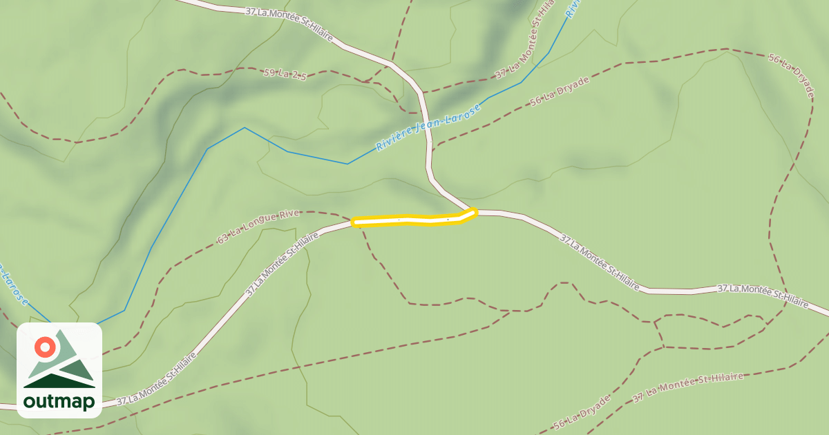 Map of 37 La Montée St-Hilaire
