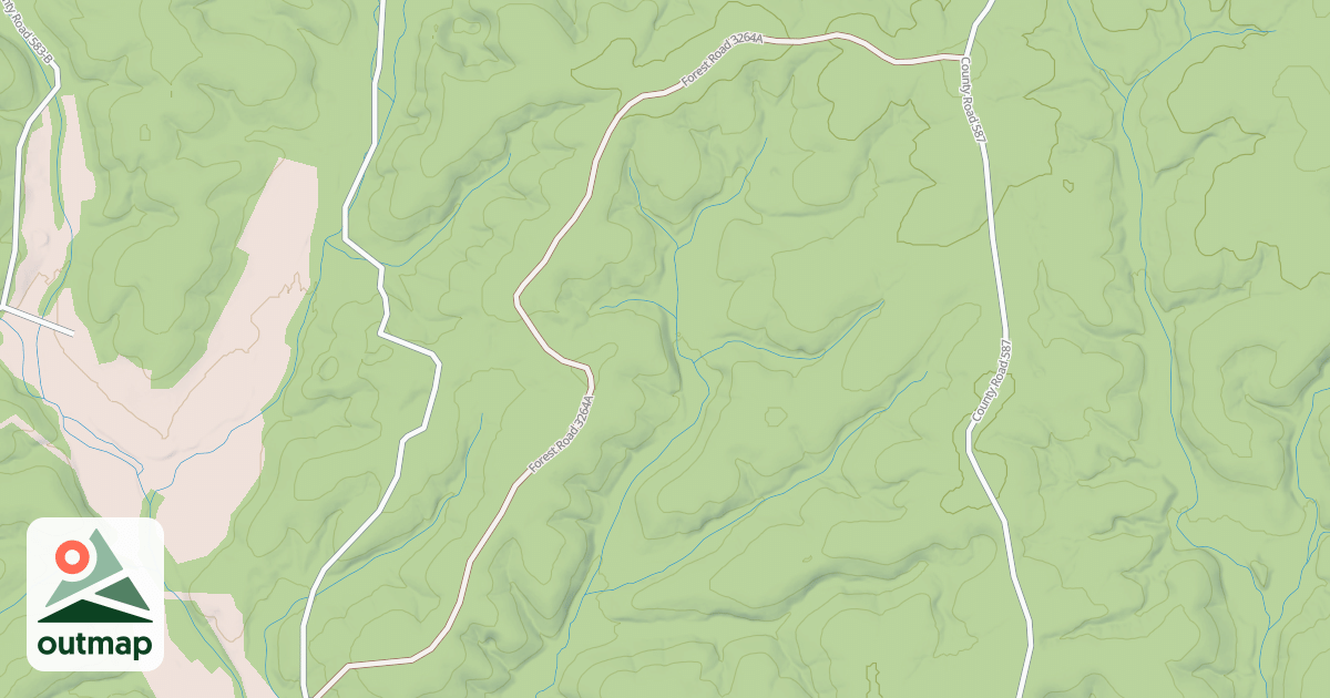 Map of MUD POND SPUR A