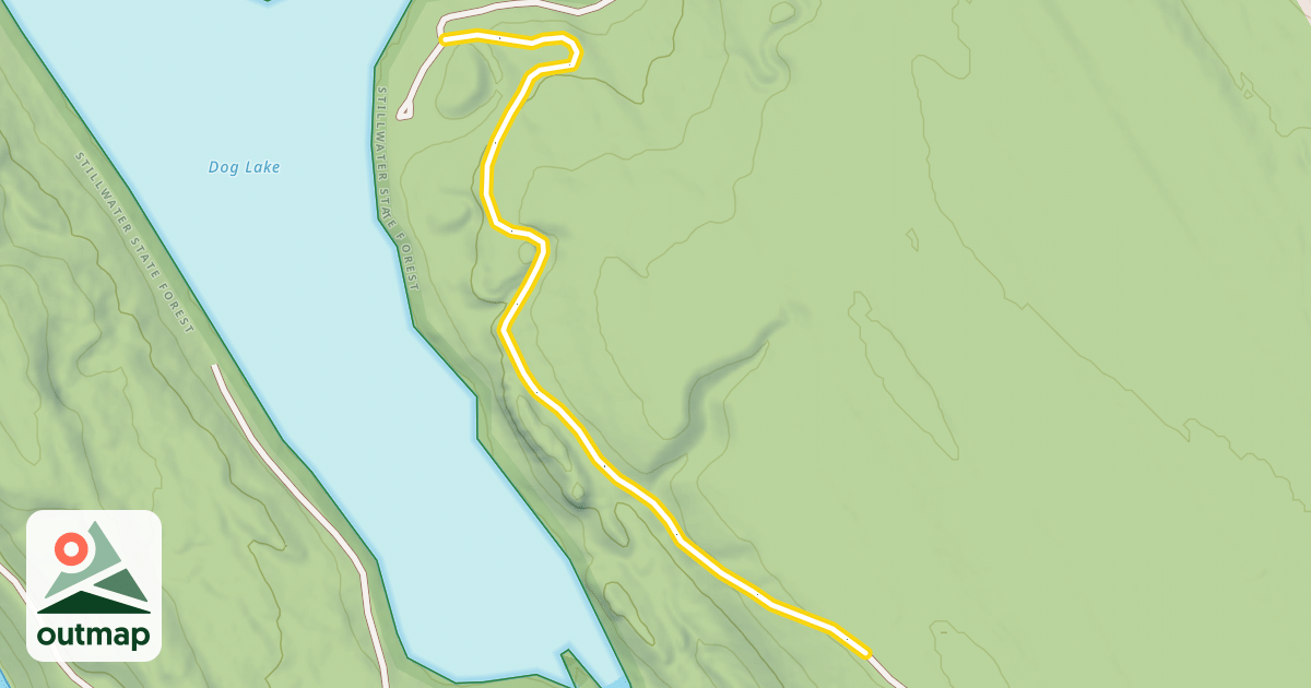 Map of Dog Lake Road