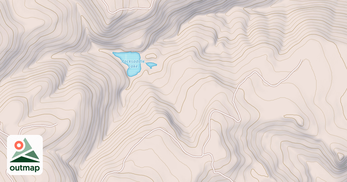 Map of Packsaddle Lake
