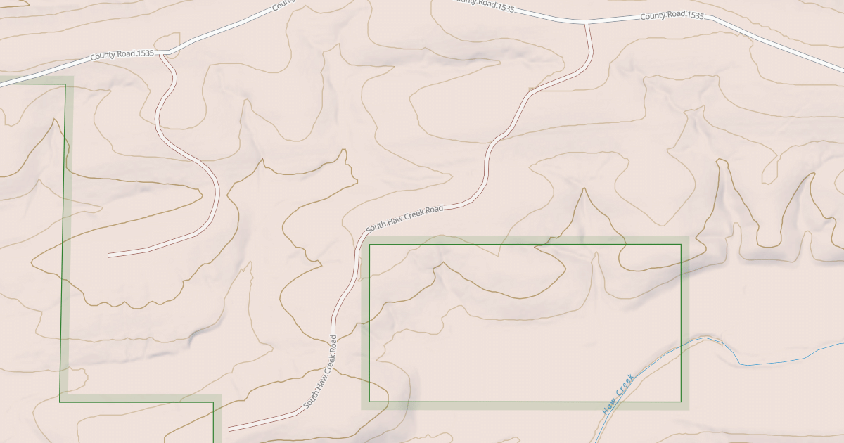Map preview of SOUTH HAW CREEK