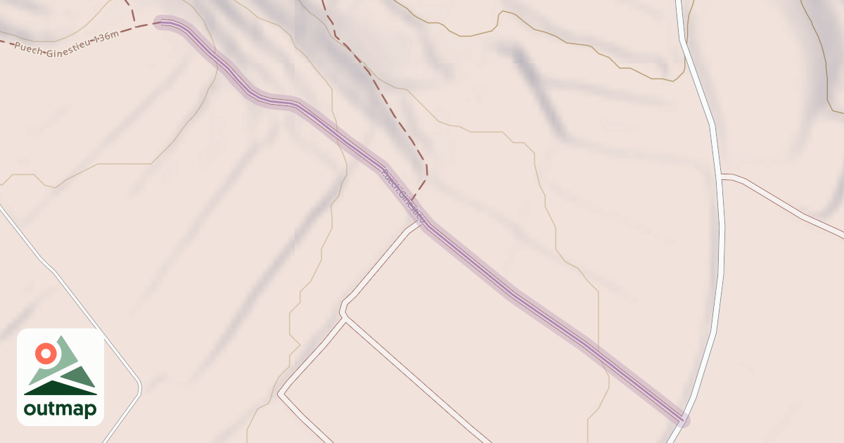 Map of Puech Ginestieu