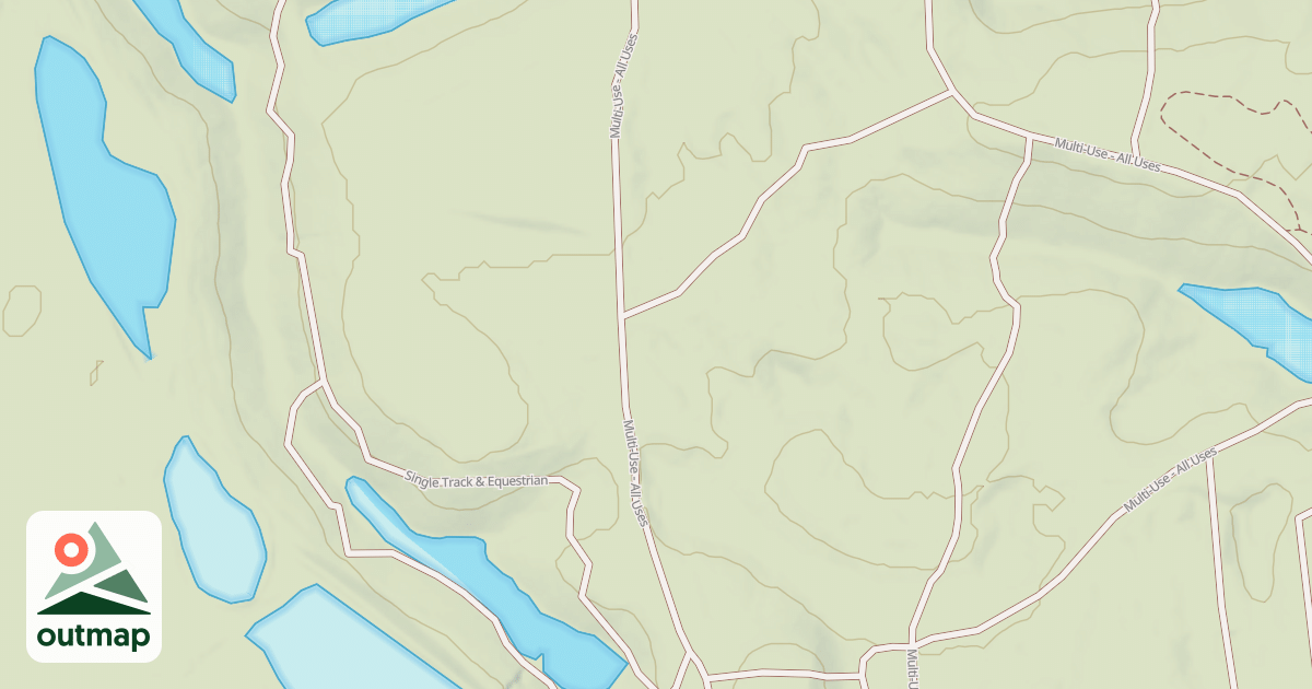 Map of Interlake State Recreation Area Trails