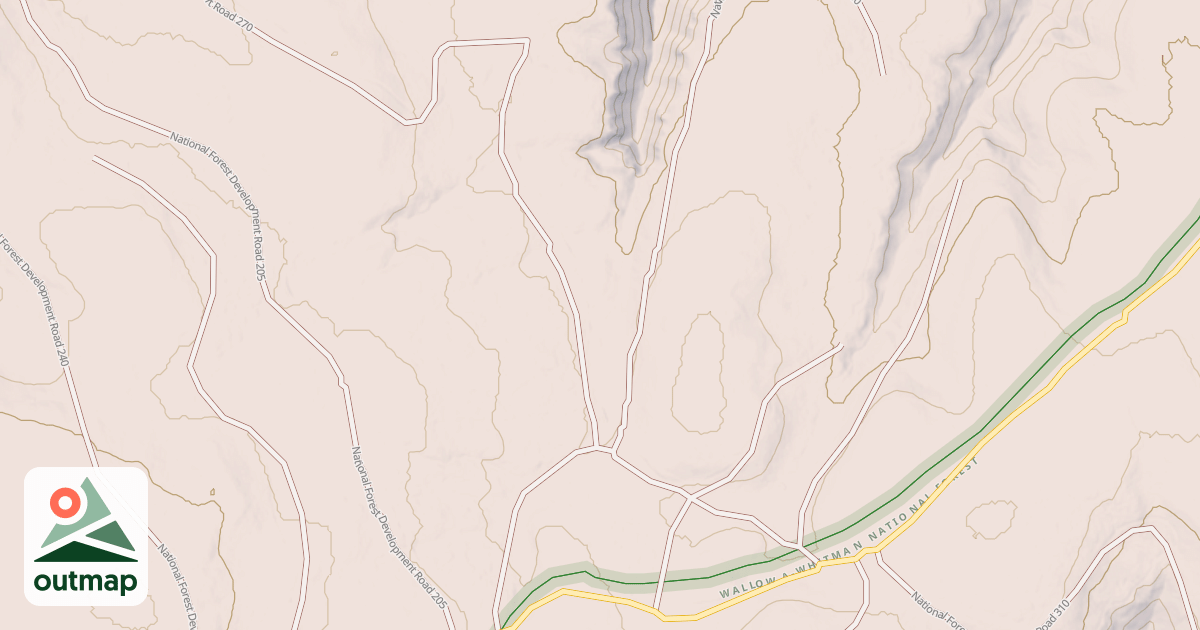 Map of USFS Motor Vehicle Use Map Roads {2E6E283E-6266-4405-BDDF-24DA784C5490}