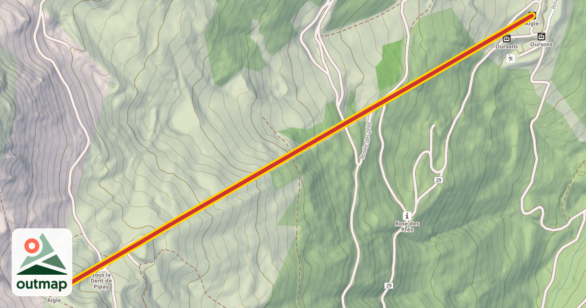 Map of Aigle