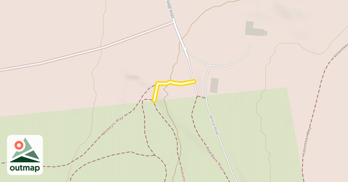Map of Red Barn Trail Head