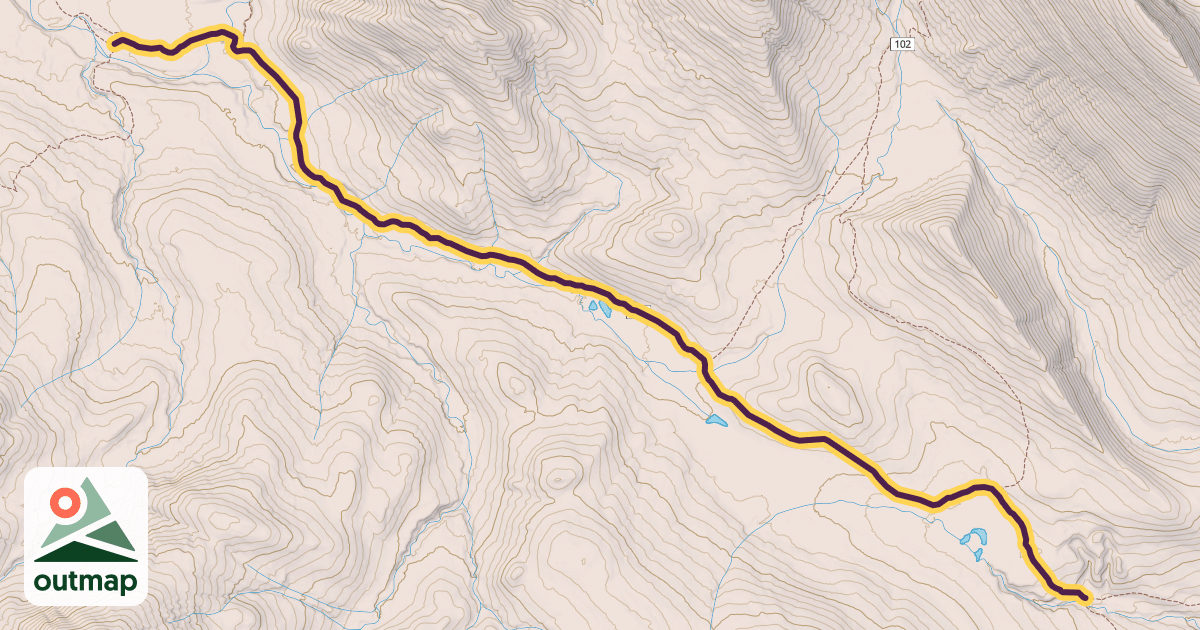 Map of Two Medicine-Heart Butte Trail