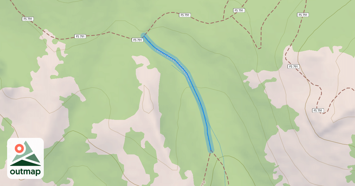 Map of Crow Creek Connection