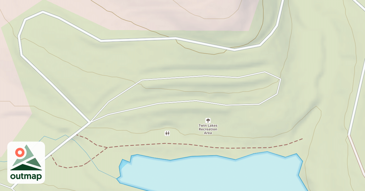 Map of TWIN LAKES LOOP - B