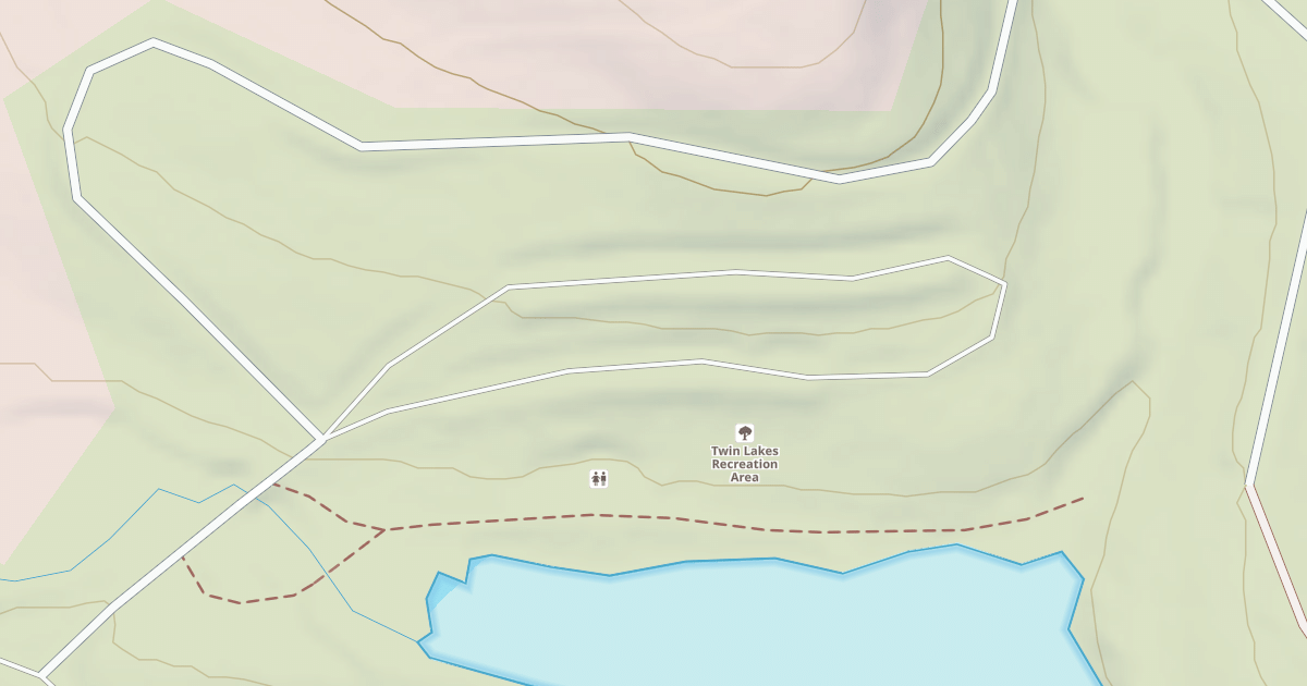 Map preview of TWIN LAKES LOOP - B