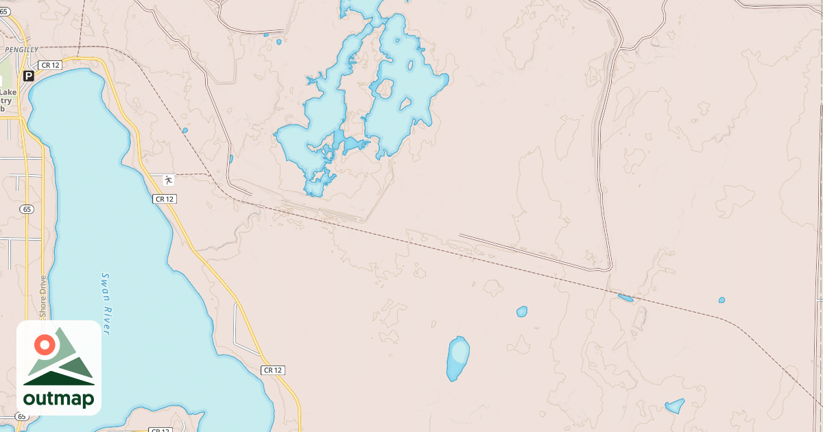 Map of Alborn-Pengilly Railroad Trail MS84.029