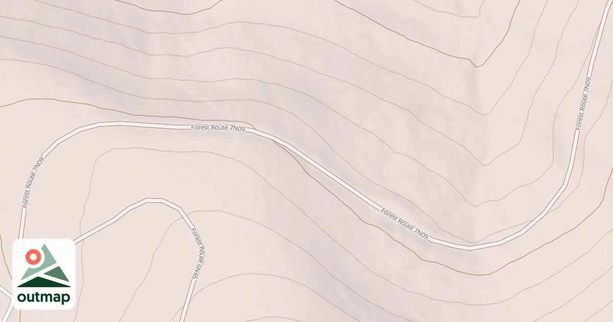 Map of USFS Motor Vehicle Use Map Roads {F386F2DE-B91F-41FB-9A75-C6709ABC53E8}