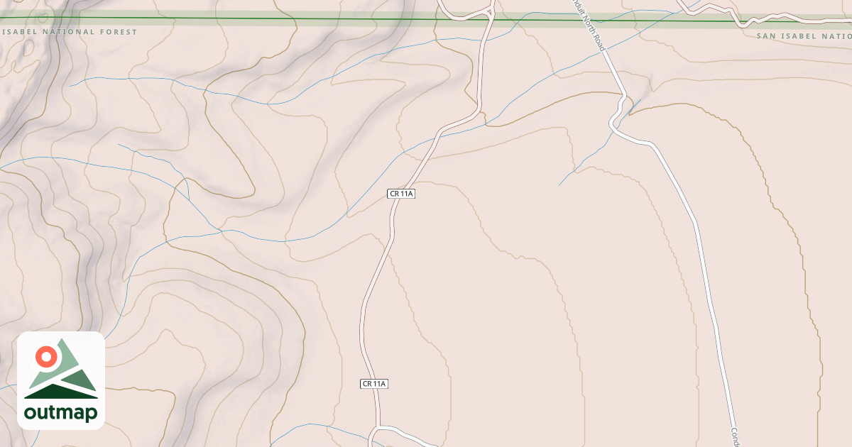 Map of LODGEPOLE FLATS NORTH