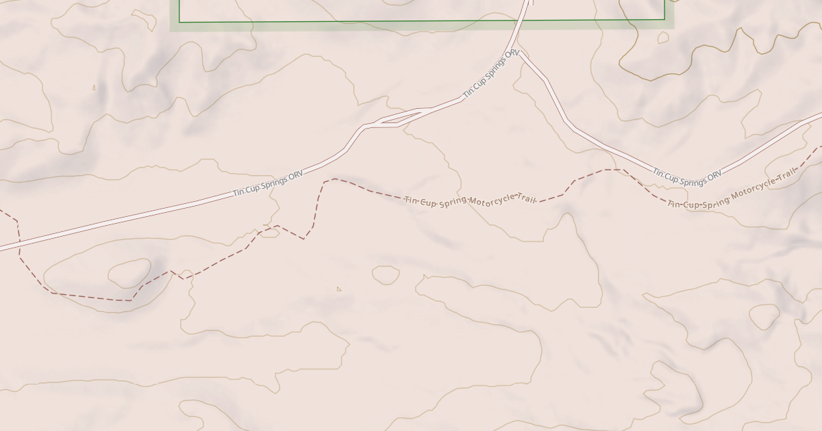 Map preview of Tin Cup Spring Motorcycle Trail
