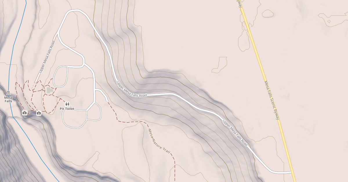 Map preview of UPPER MESA FALLS