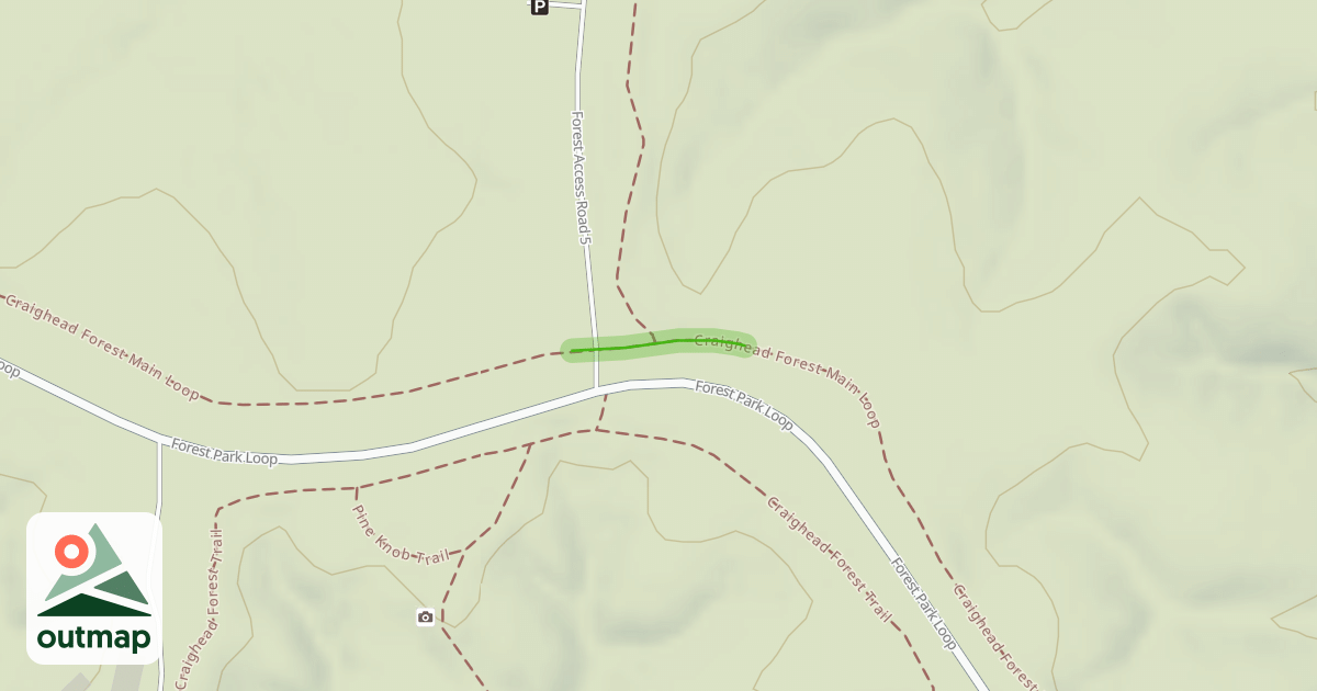 Map of Craighead Forest Main Loop