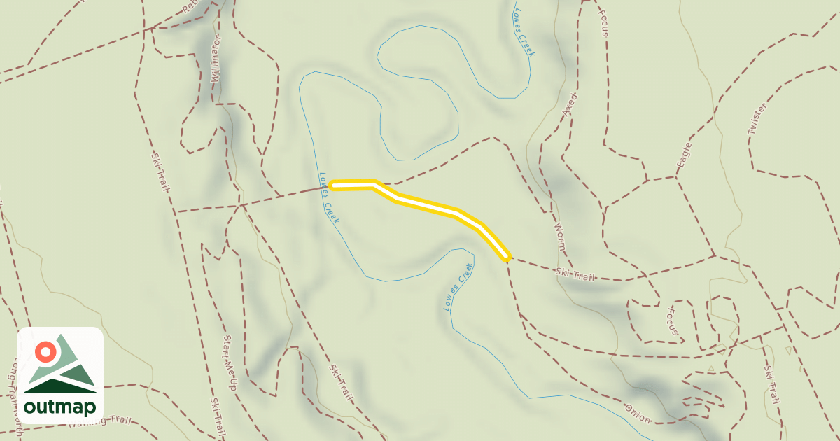 Map of Ski Trail