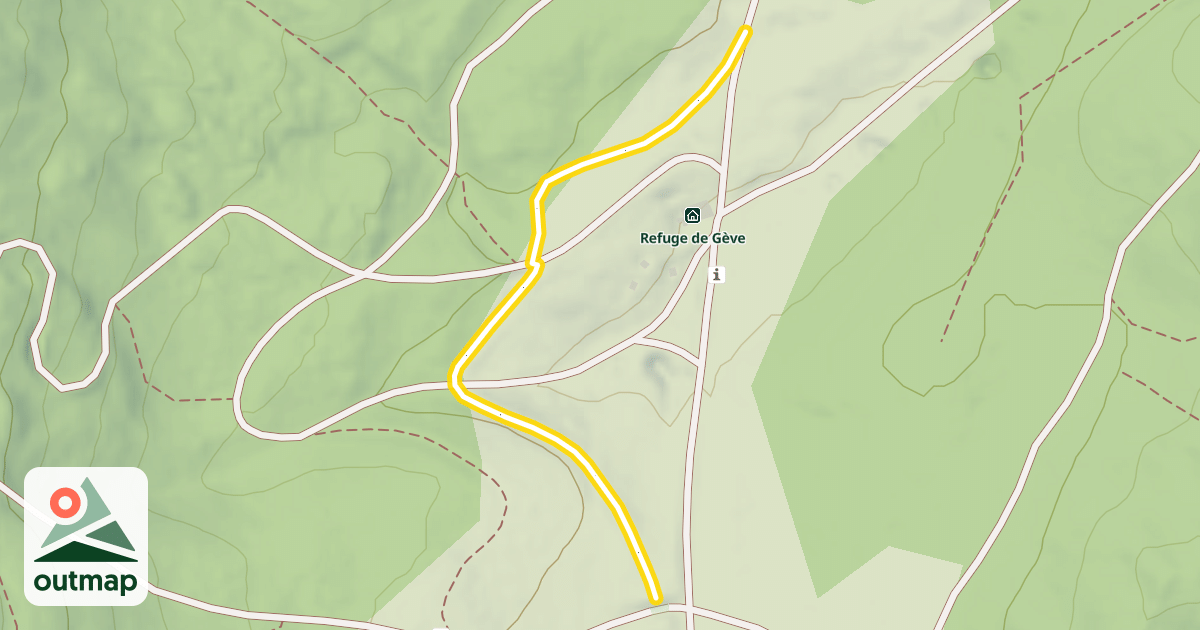Map of Pré de Gève / Le Refuge