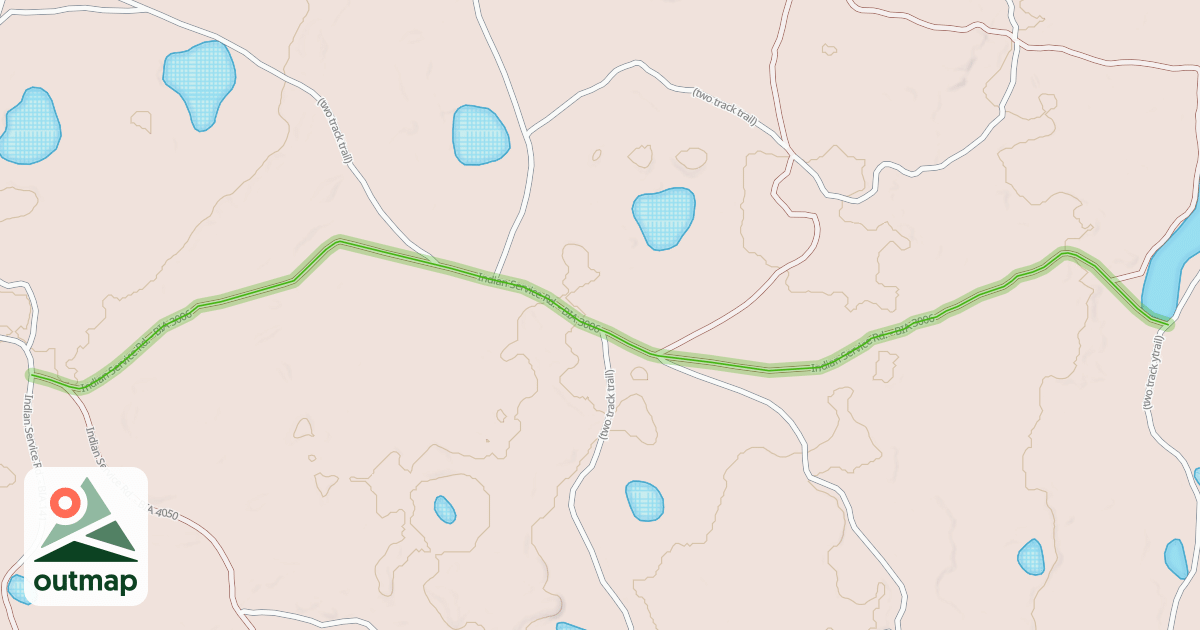 Map of Indian Service Rd. - BIA 3006