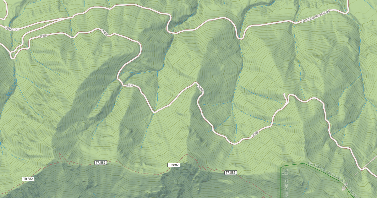 Map preview of USFS National Forest System Roads {417C7EBB-F04C-4488-9D88-FF25E16DD2AF}