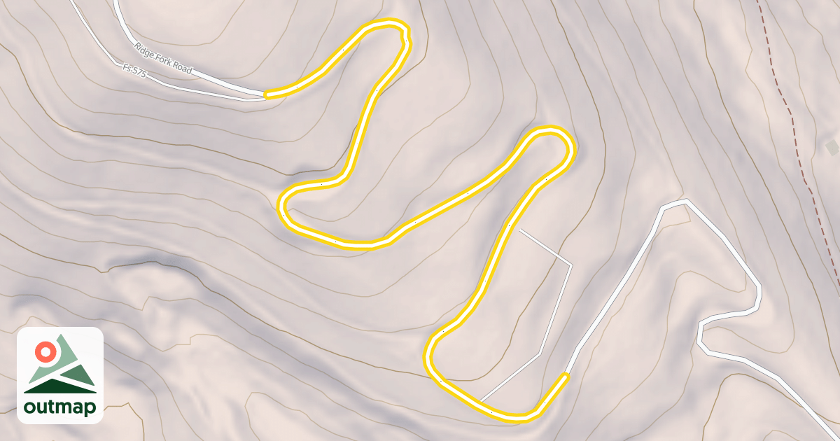 Map of Ridge Fork Road