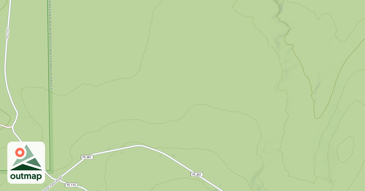 Map of CEDAR BUCK