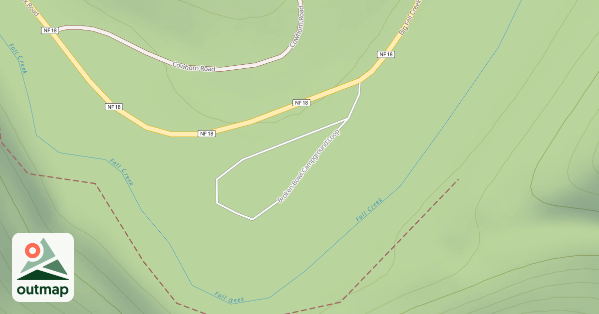 Map of BROKEN BOWL C G
