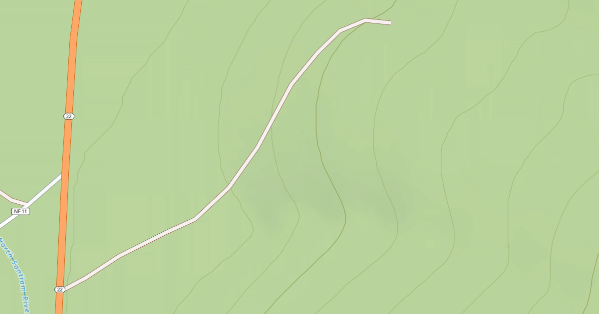 Map preview of DOWNING CREEK ROCK PIT