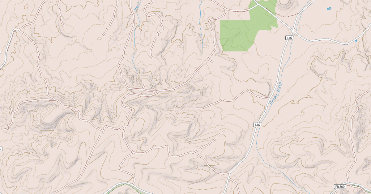 Map preview of USFS National Forest System Roads {336450E1-C917-499C-AECD-E3ABAEB868F6}