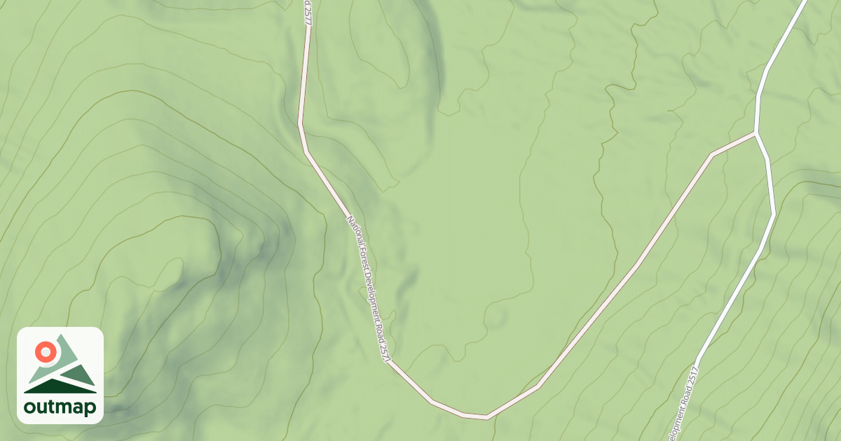 Map of COPPER FALLS E