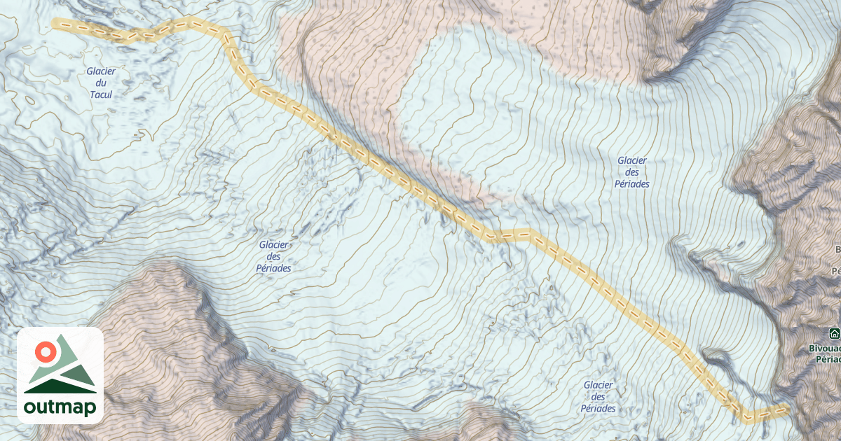 Map of Vers la Brèche Puiseux