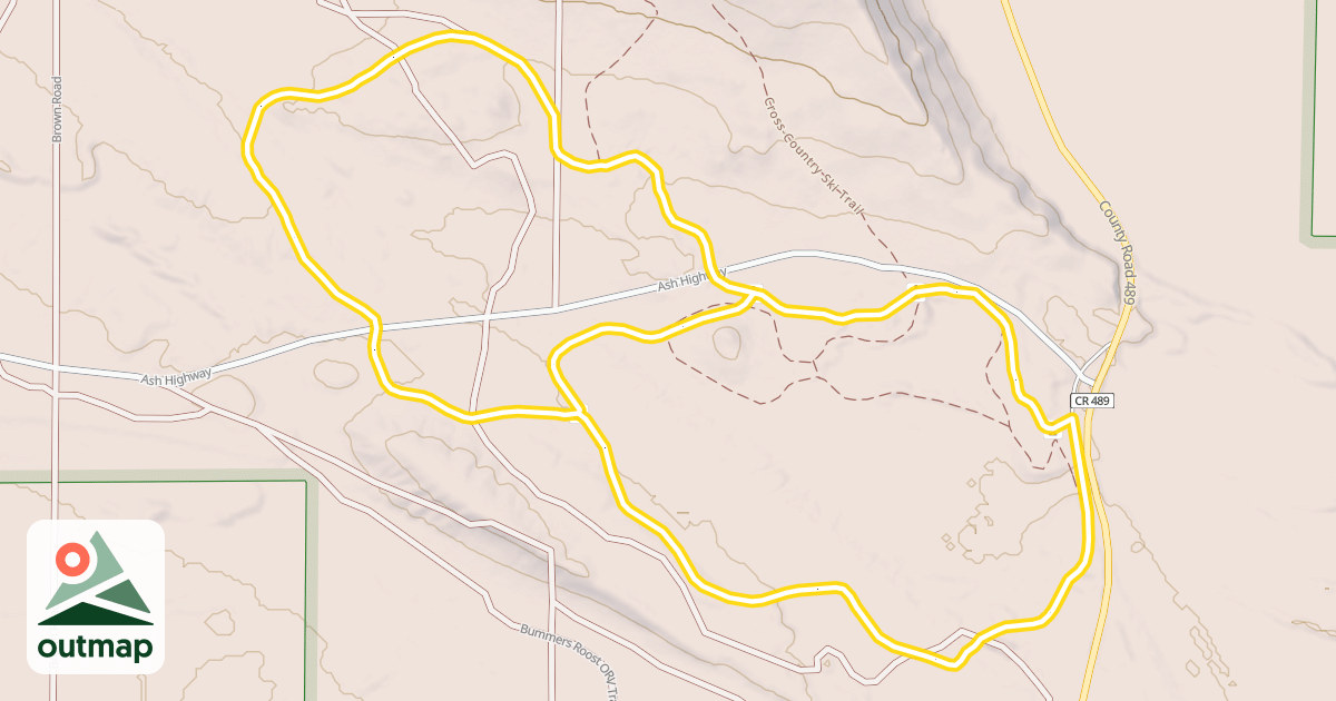 Map of Cross-Country Ski Trail